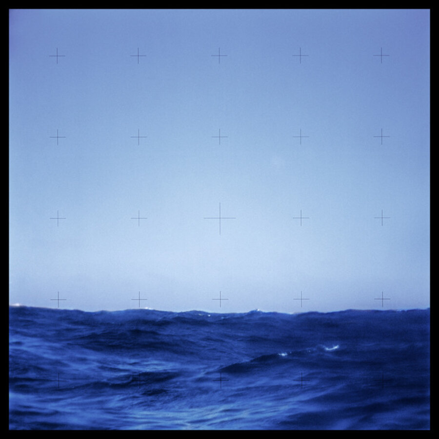126 Pacific Ocean Seen Through Command Module Window After Splashdown; Attributed to Alan Bean, Skylab 3, July 28-September 25, 1973