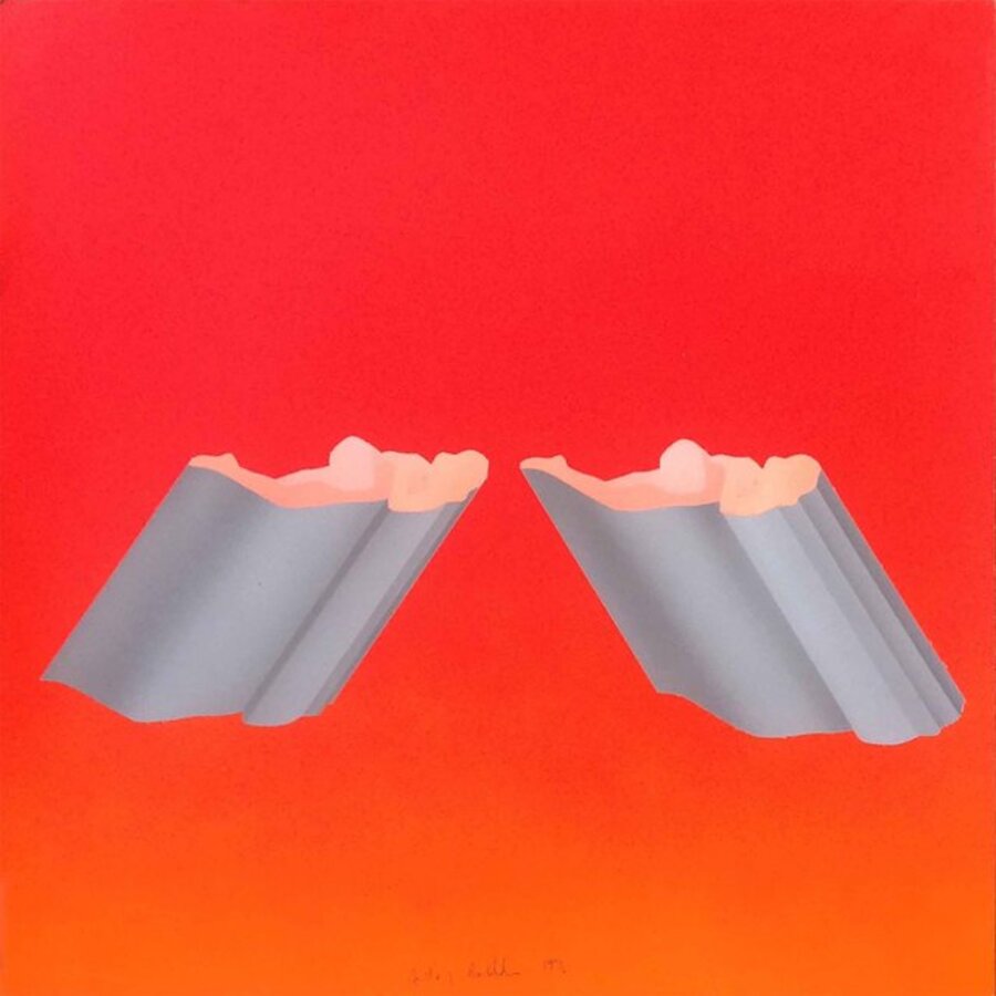 Two Girls on Red