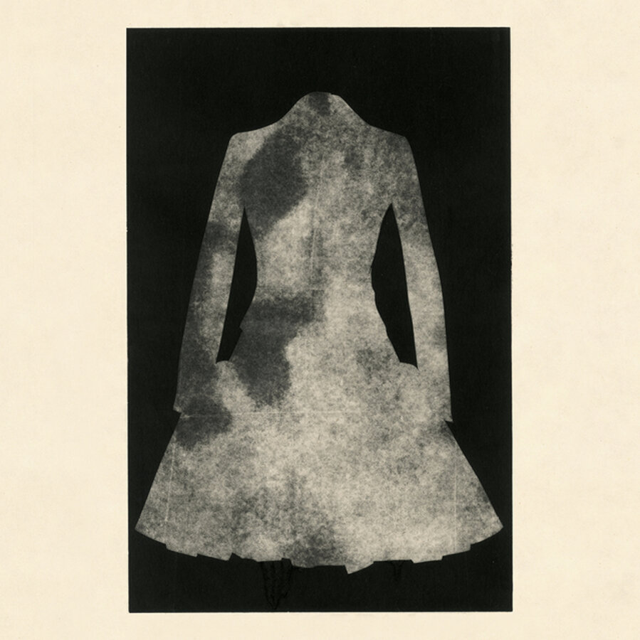 Manteau en cuir façon poulain imprimé vache, Hiver 2008.