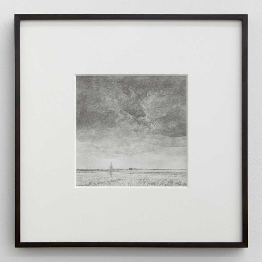 Untitled (Tseng Kwong Chi, Lightning Field, North Dakota, 1987)