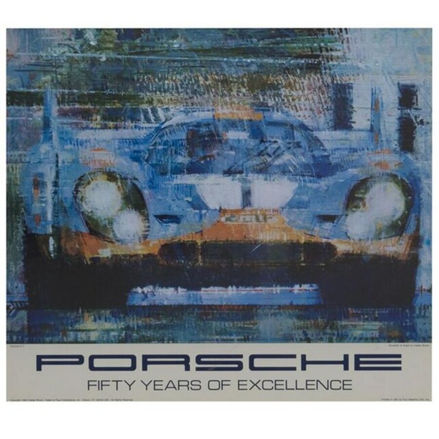 Porsche, Fifty Years of Excellence, Porsche 917 Dexter Brown Print