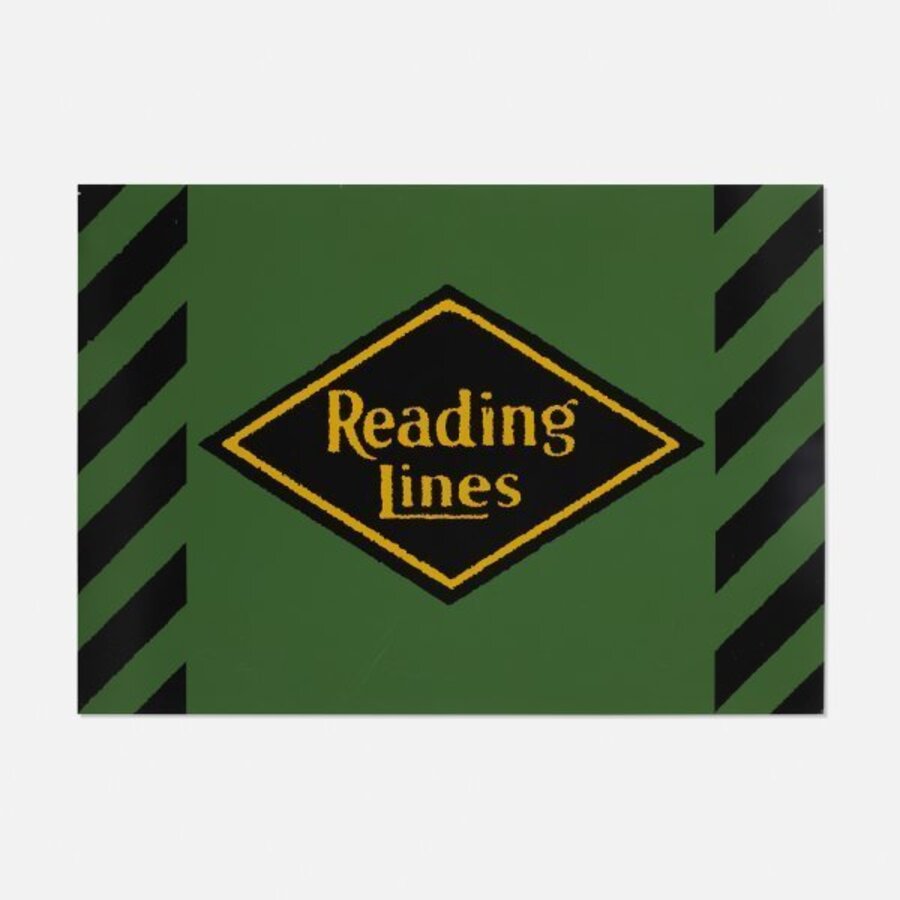 Reading Lines, Unique Panel from the Union Train Station Installation in Hartford, Conn., 1987