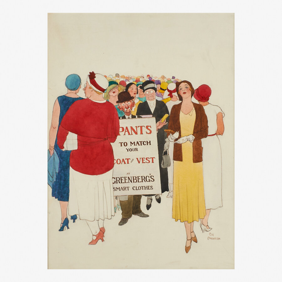 Pants to Match Your Coat/Vest (Illustration for Life Magazine)