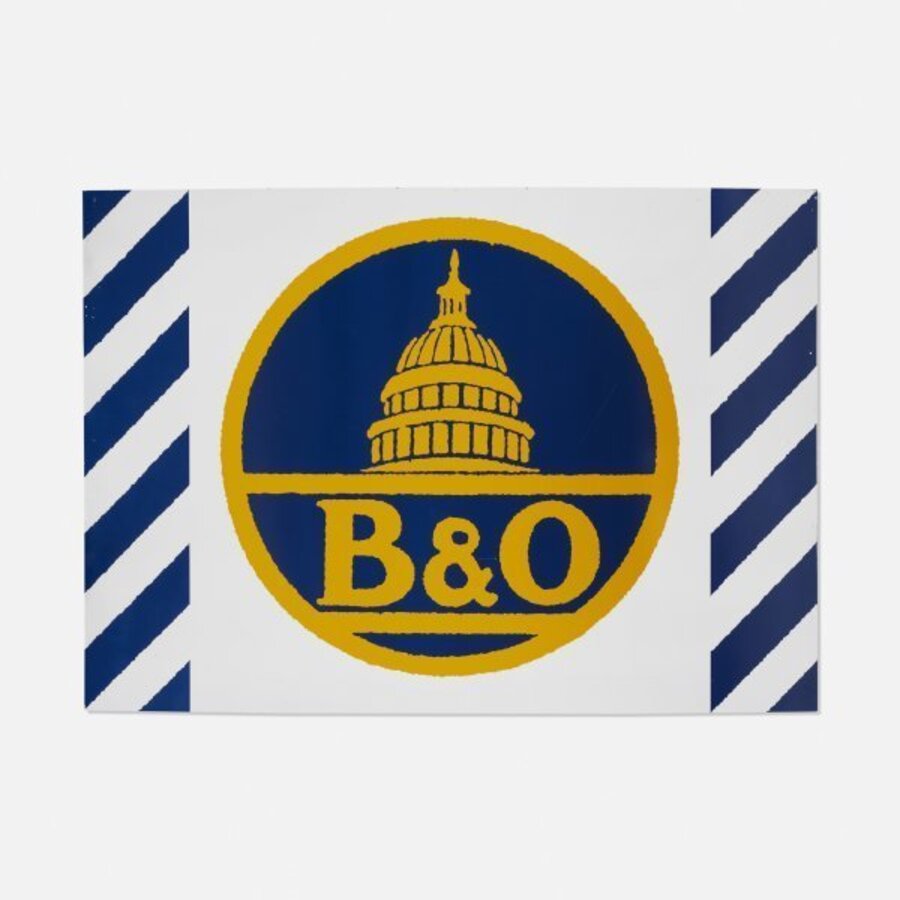 B & O, Unique Panel from the Union Train Station Installation in Hartford, Conn., 1987