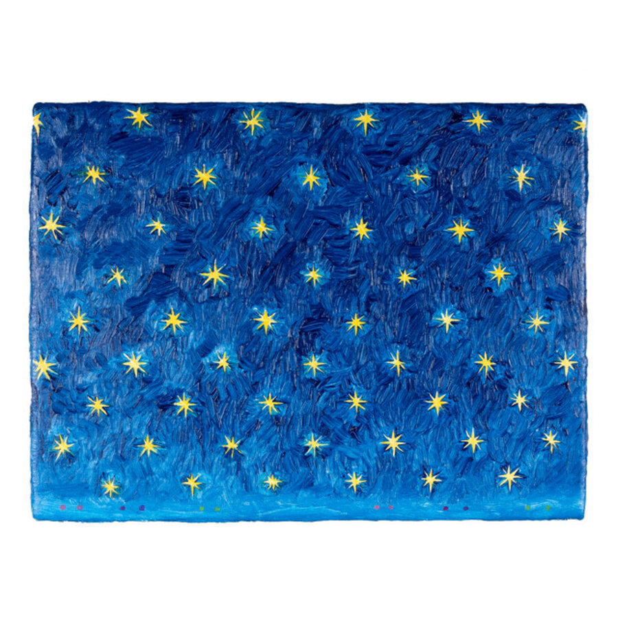 Under starry skies above