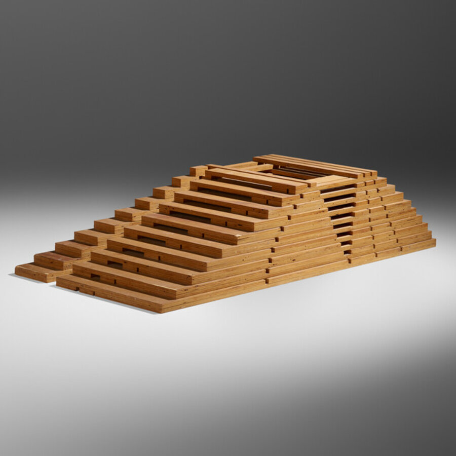 A171 (wood assemblage and two drawings)