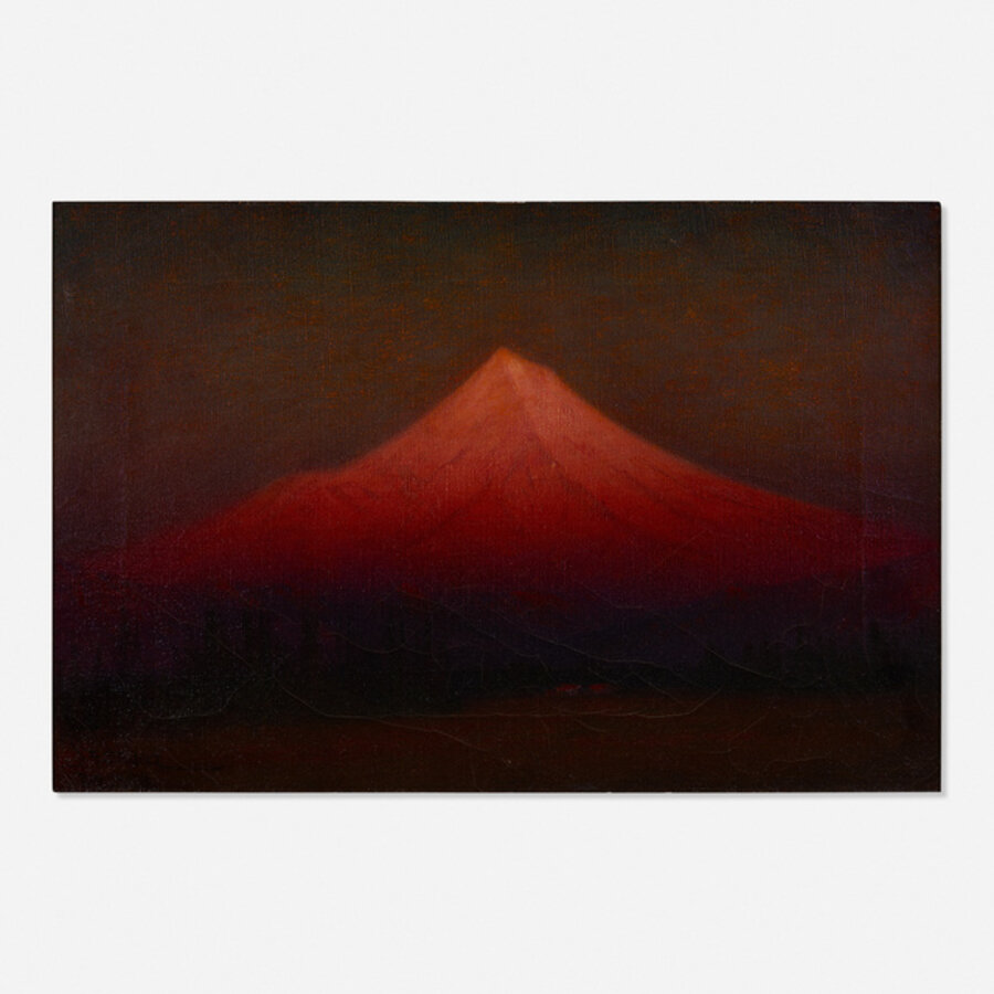 Sunset Glow - Mount Hood from Near Oregon City, Oregon