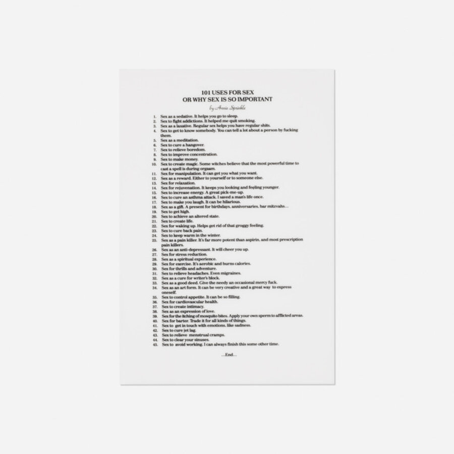 101 Uses for Sex