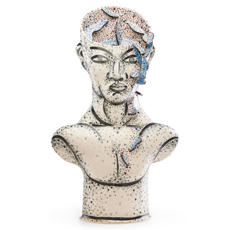 Large untitled sculpture (Male Bust), Seattle, WA