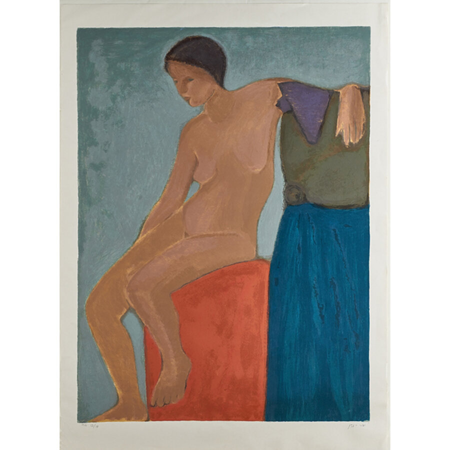 Untitled (seated figure) (unframed)