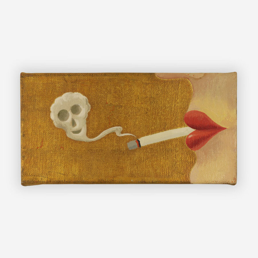 Lips with smoke