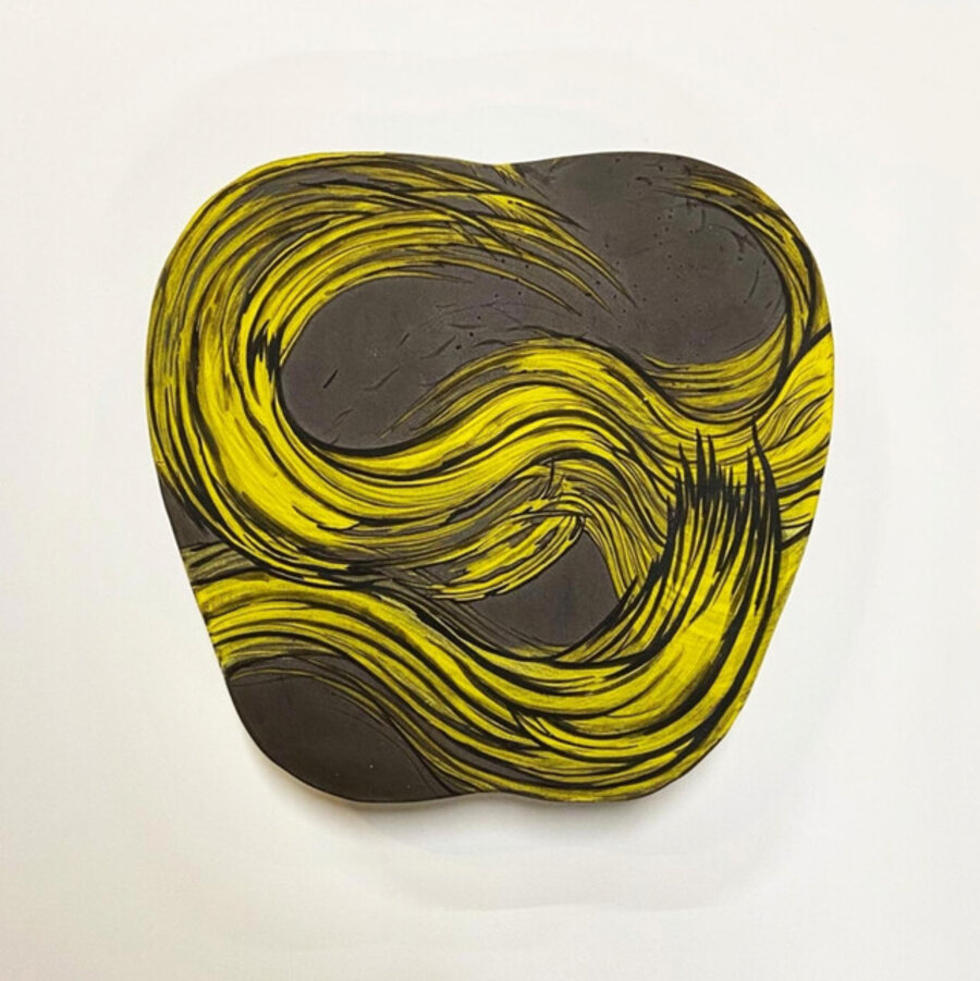 Yellowave fan painting 1