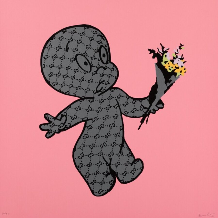 Banksy Is A Ghost (Pink)