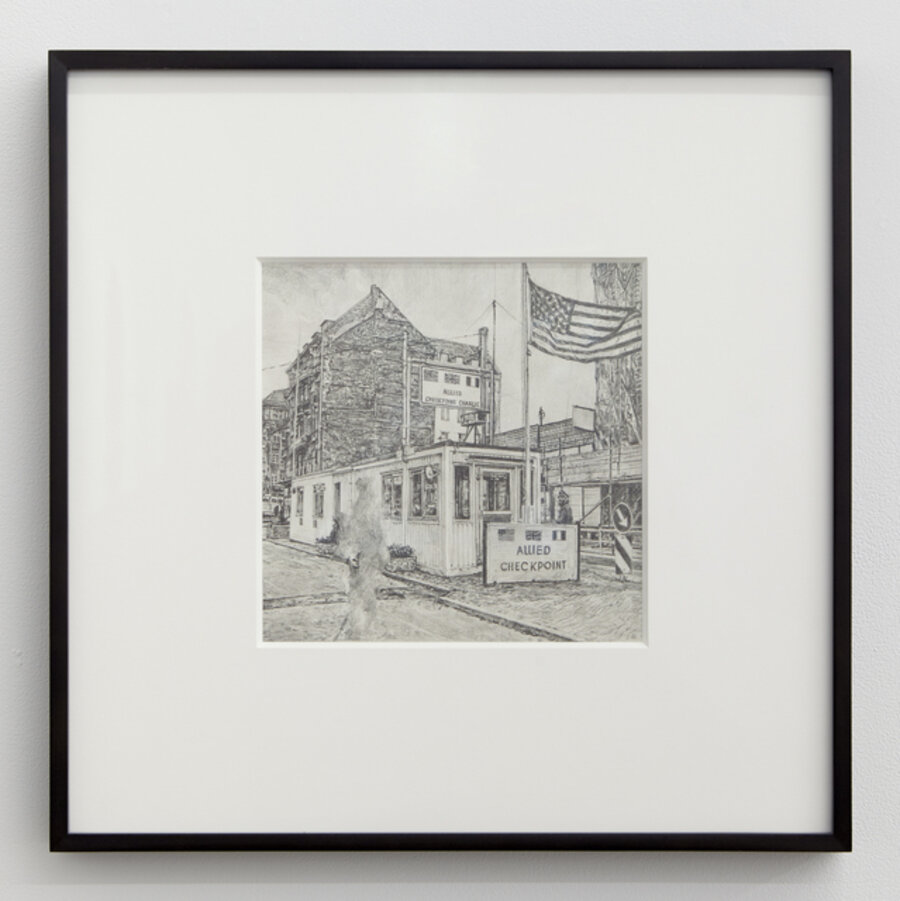 Untitled (Tseng Kwong Chi, Checkpoint Charlie, Berlin, Germany (Running), 1985)