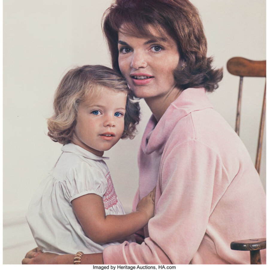 Jackie and Caroline, Hyannis Port