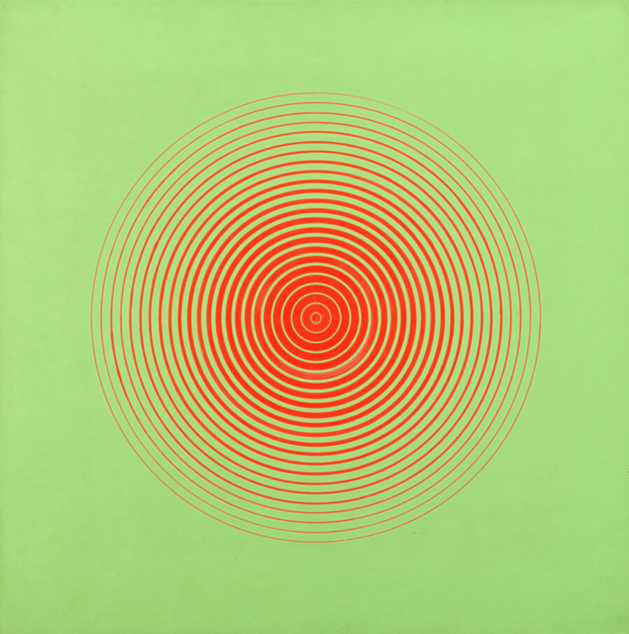 Rosso su verde fluorescente 6A