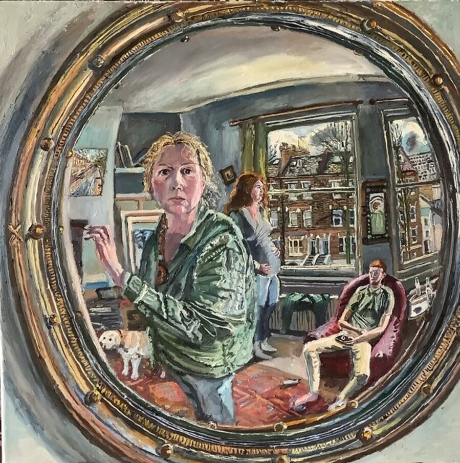 Self portrait with growing family