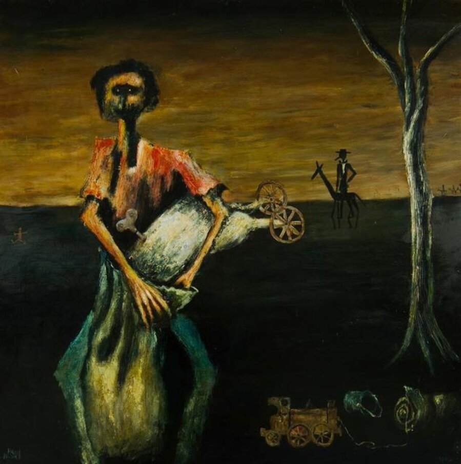 Swagman with Sheep