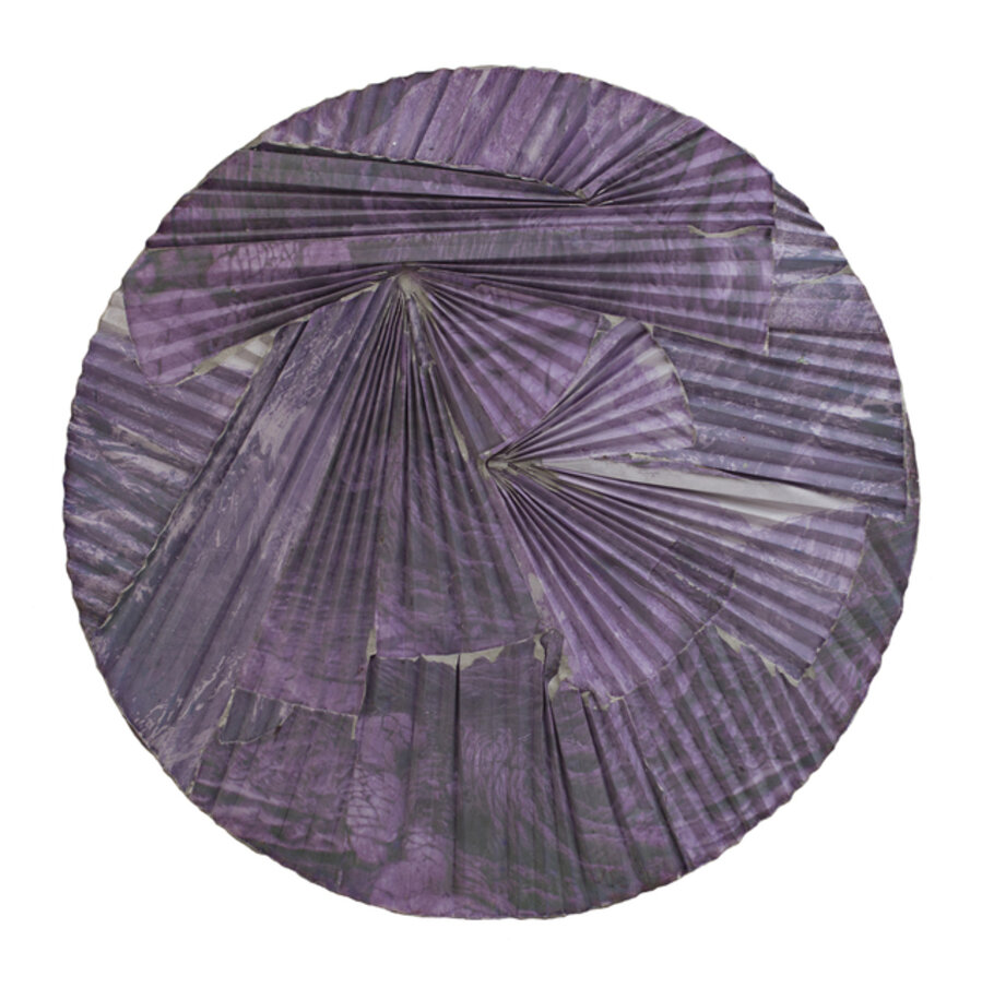 Purple Lava Concrete Ripple Tondo