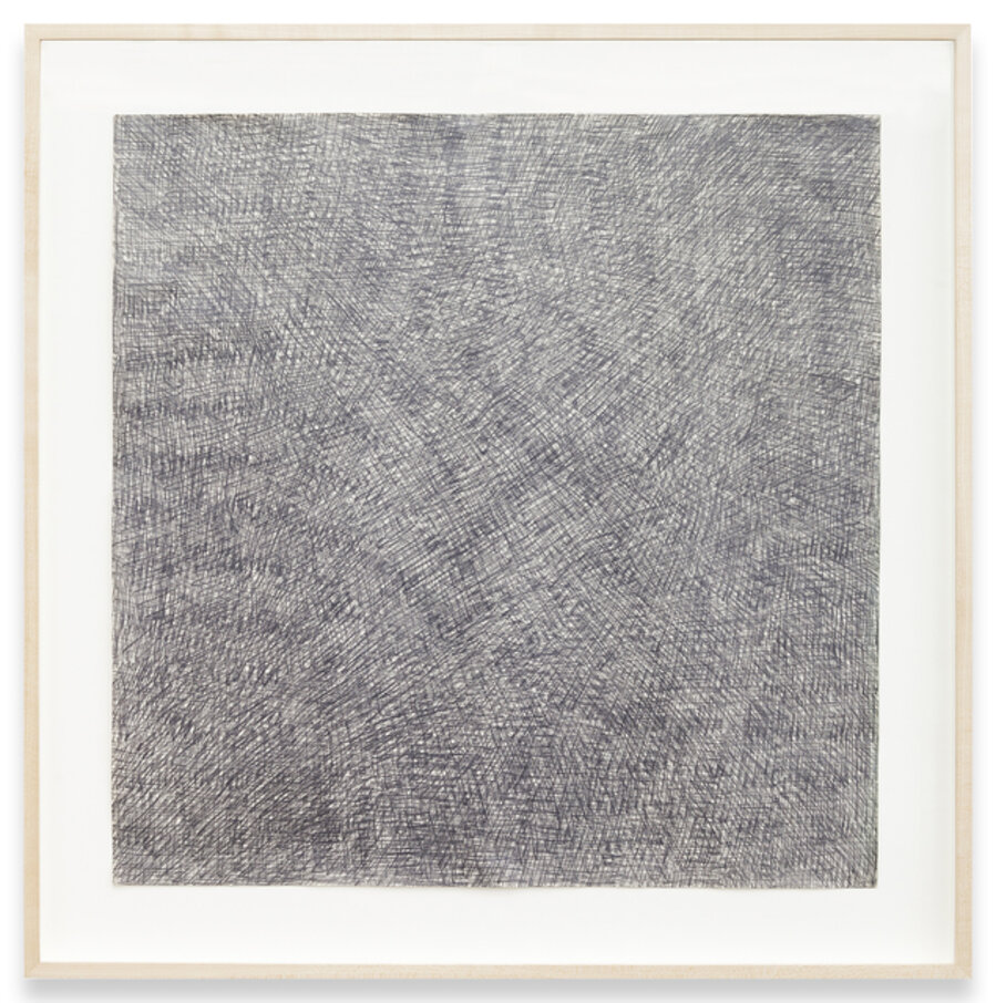Pencil Duration On verso: 'no. 3, short strokes, 2 x in from each corner (medium pressure) December 17th, 1973)