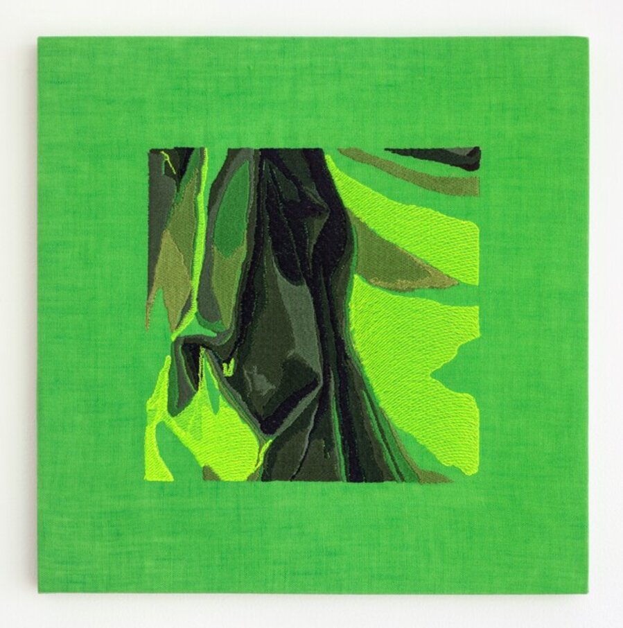 Bronzino Curtain on Green