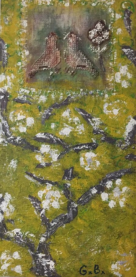 Geta Badea, ‘Doves and Cherry Blossoms’, 2020