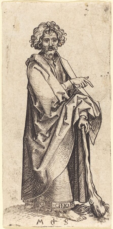 Martin Schongauer, ‘Saint Judas Thaddaeus’, ca. 1480
