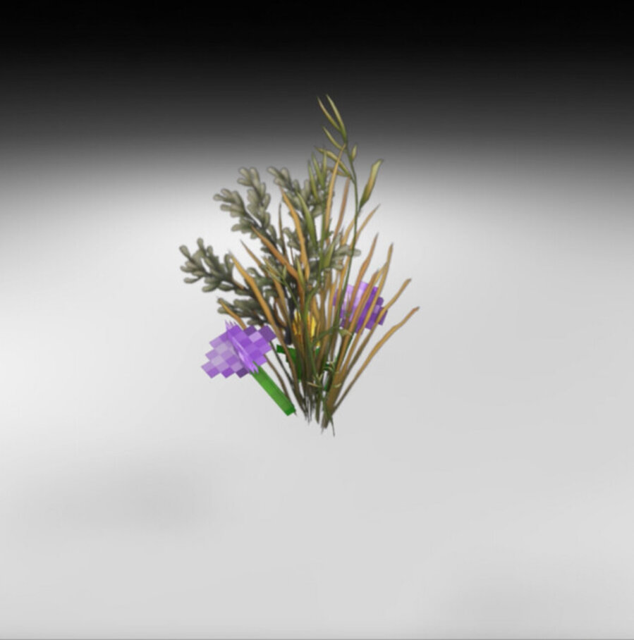 Hand-hacked Bouquet 102
