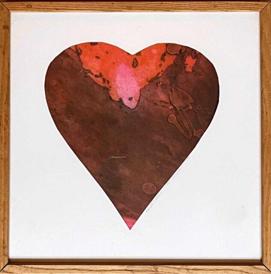 Emily Mason - Untitled Heart with unique inscription