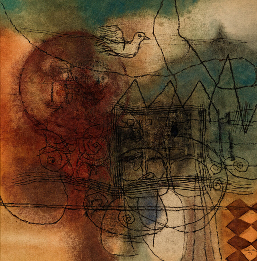 Abstract with Bird