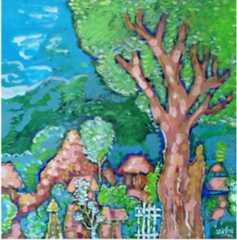Temple and Hills