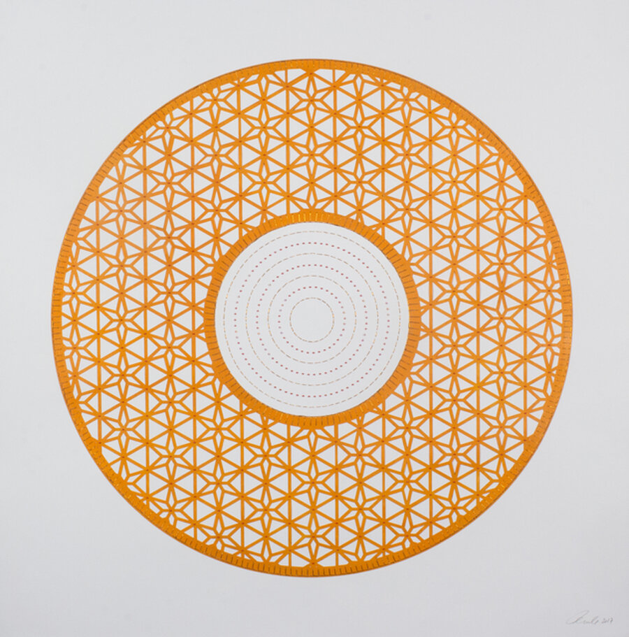 Flowers (Orange Circle)