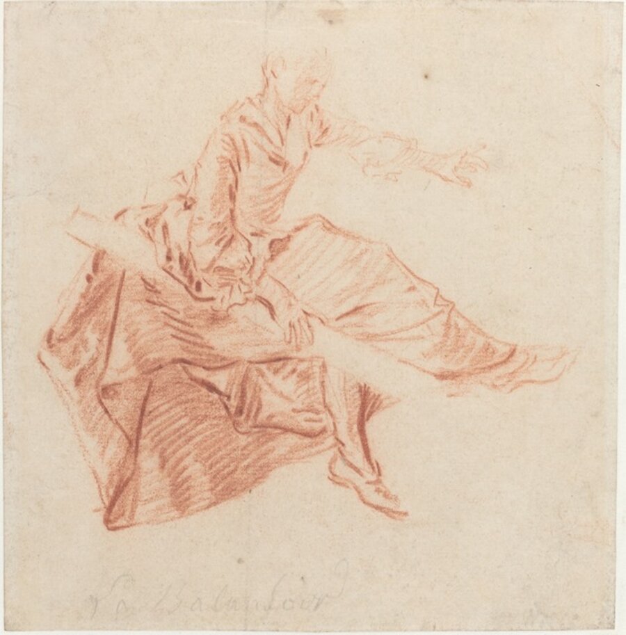 Lady Seated on a See-Saw