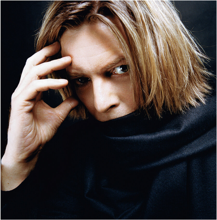 Bowie with Black Scarf