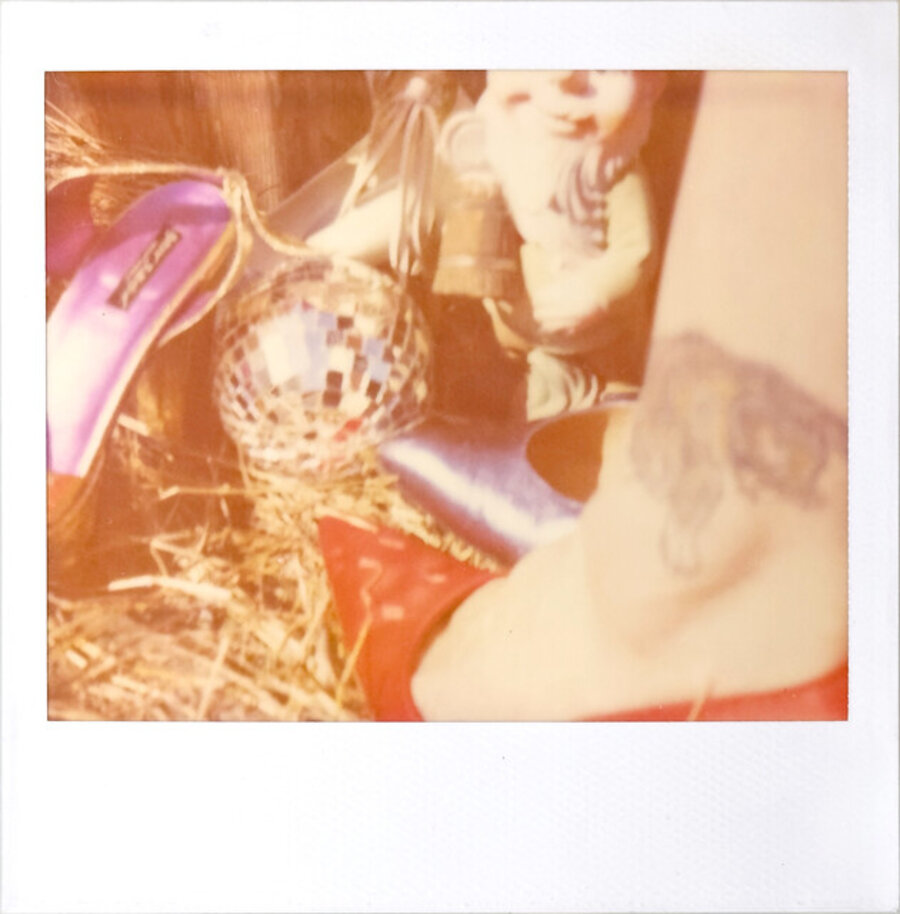 Cindy Lauper Record Shoot - Unique Polaroid