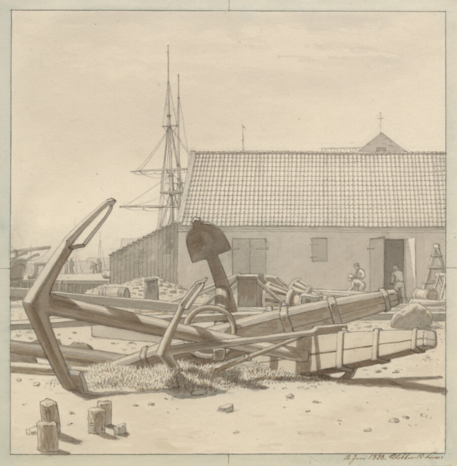 Anchors at Larsen's Yard