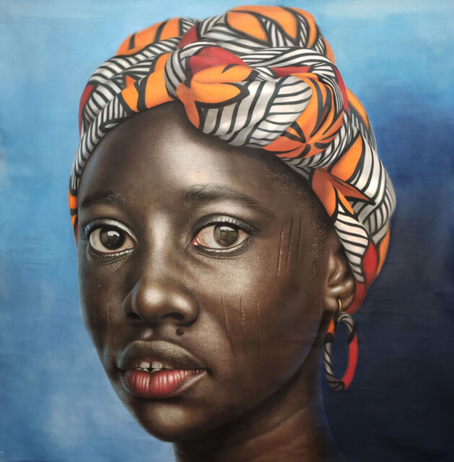 Portrait of Dọlápọ̀ as a Young Sculptor