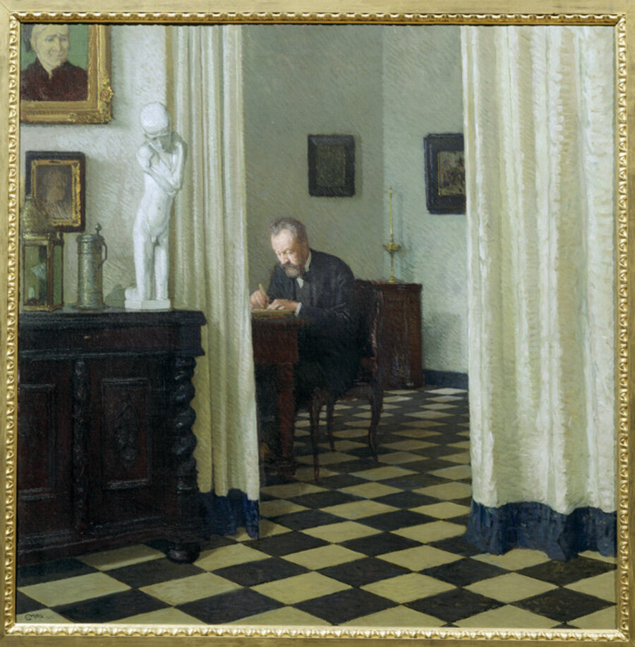 Self Portrait in his Study
