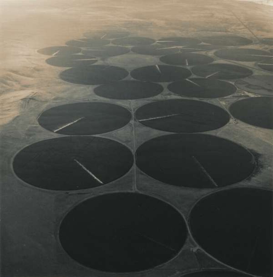 Pivot Irrigation Near the One Hundred Circle Farm and the McNary Dam on the Columbia River, Washington