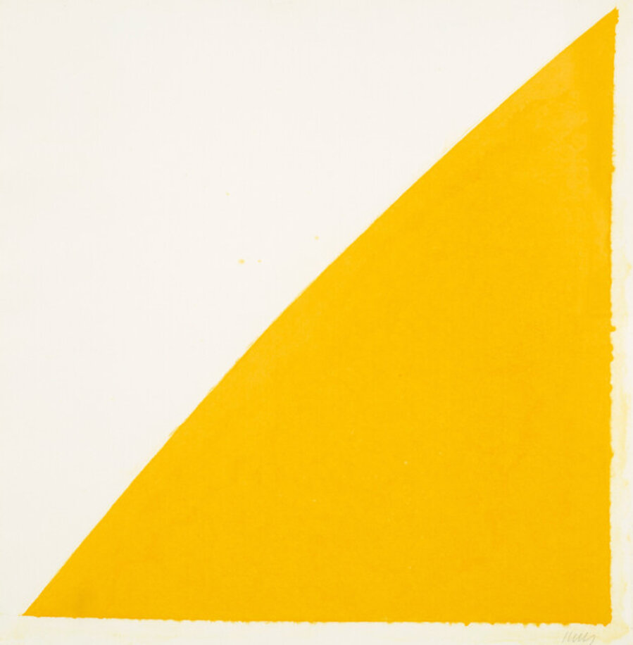 Colored Paper Image XIV (Yellow Curve)