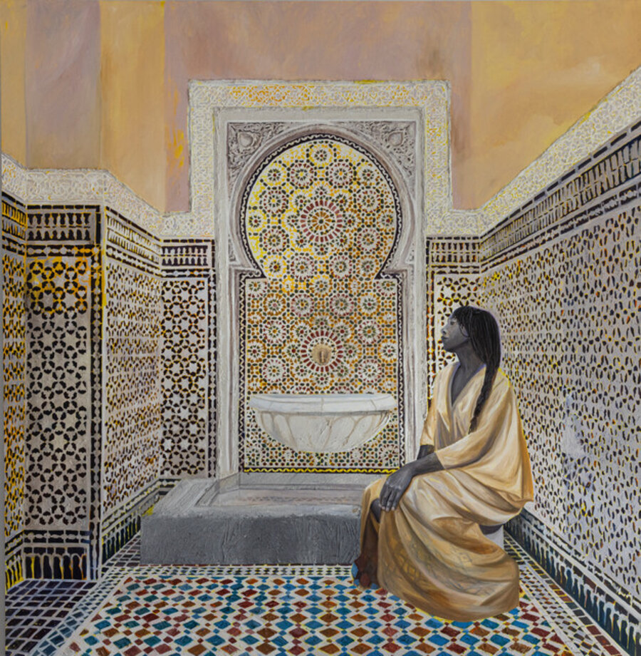 La jeune femme et la Fontaine