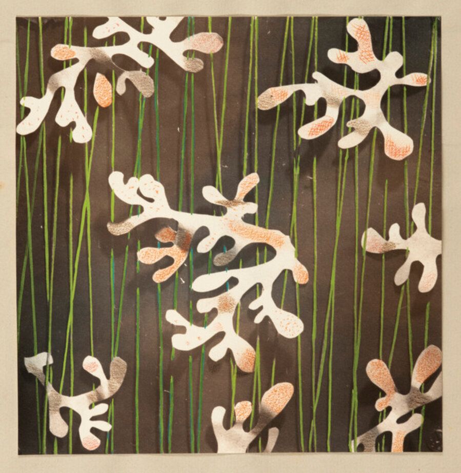 Abstract Design for a Surrealist Wallpaper