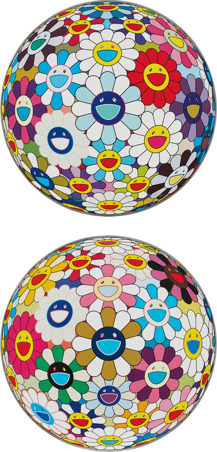 Takashi Murakami, ‘Flower Ball (3-D) Autumn 2004; and  Flower Ball (3-D) Sequoia sempervirens’, 2013