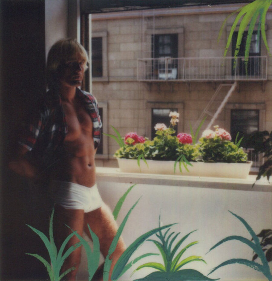 Self Portrait with Flowers by the Window