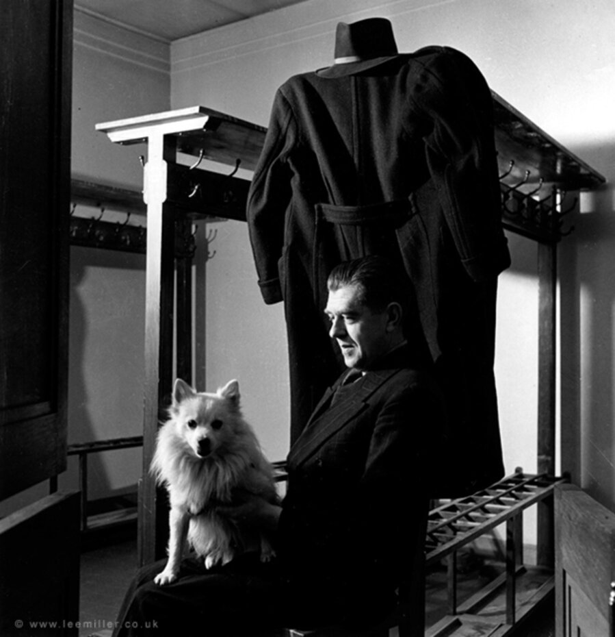 René Magritte with LouLou , Brussels, Belgium
