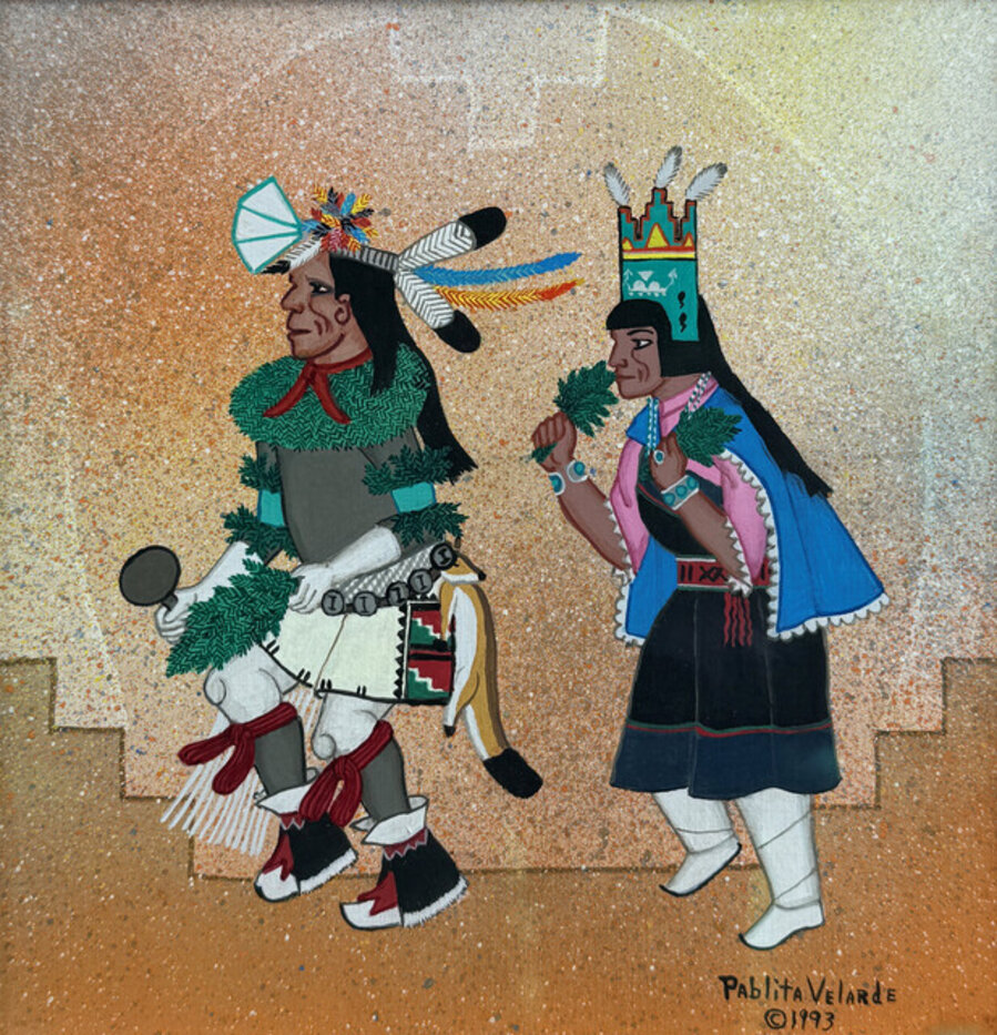 Two Pueblo Dancers, Santa Clara