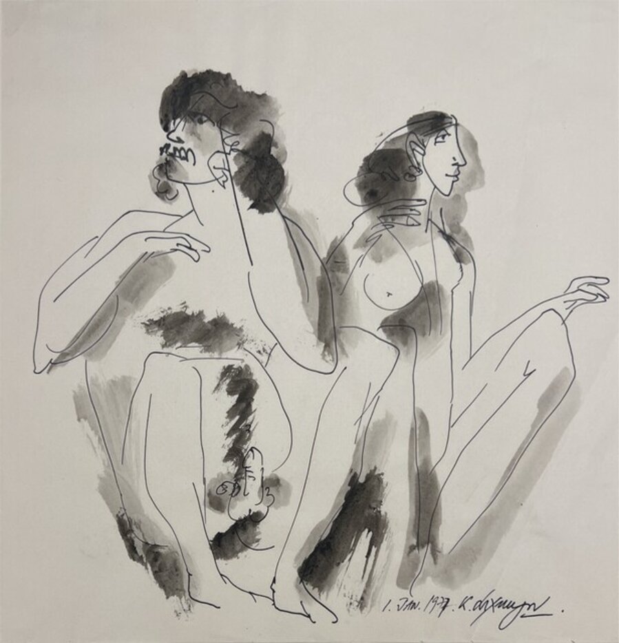 Untitled (Seated Couple)