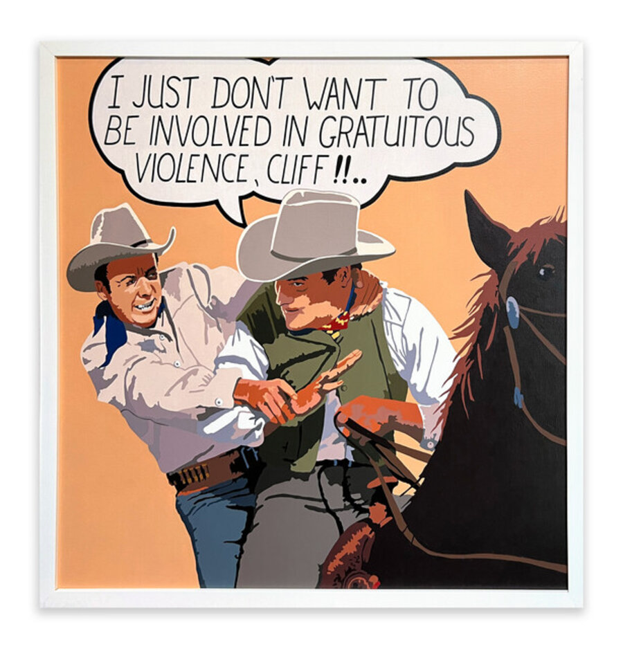 Gratuitous Violence (Horse and Rider, Wild West, Western Art, Pop Art)