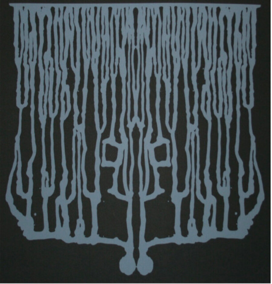 Espalier (grey on black)