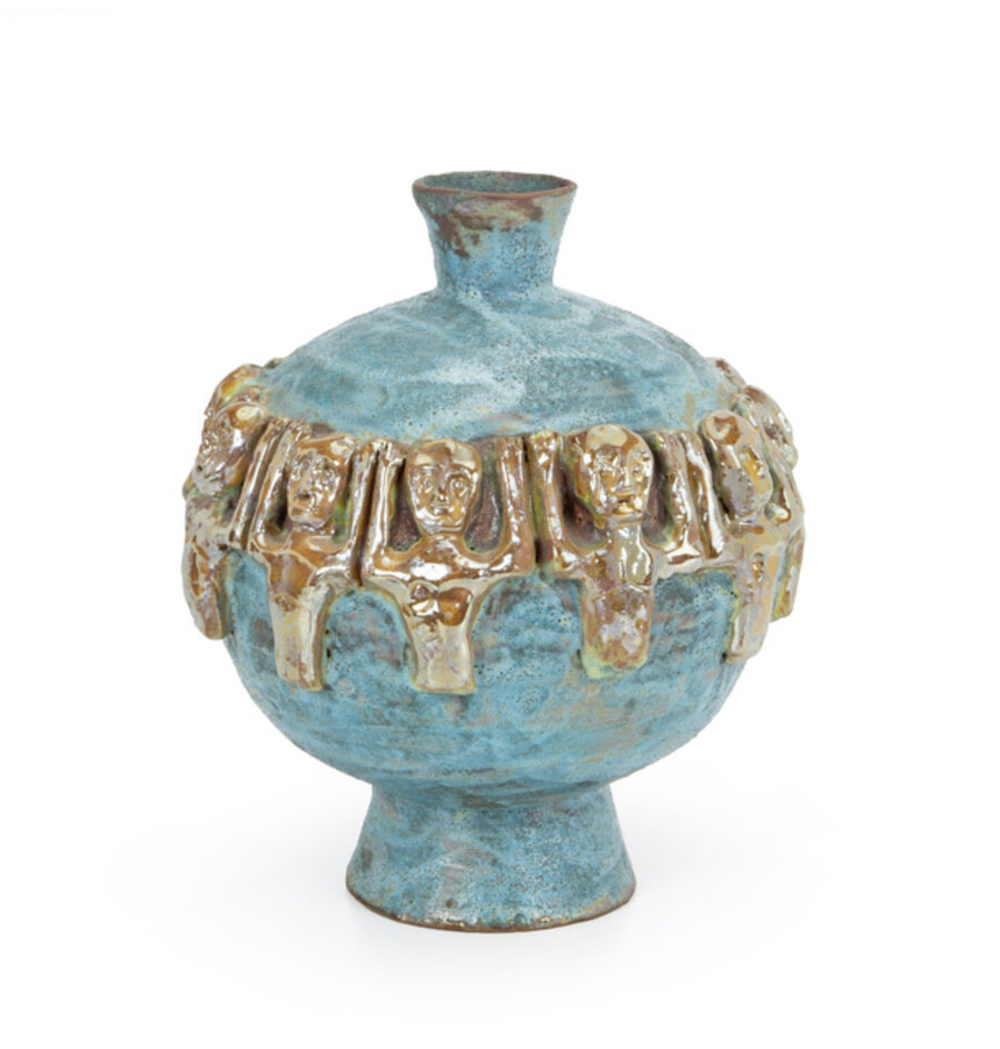 Figural vase